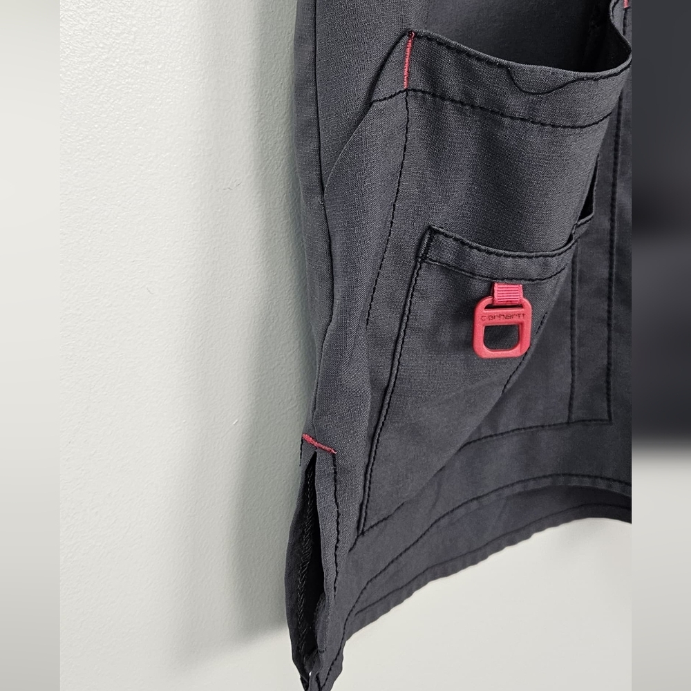 Carhartt Women's Charcoal V-Neck Scrub Set - Picture 4 of 13